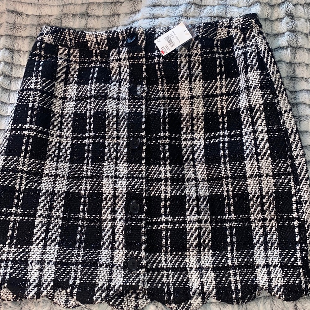 Above the knee mini skirt